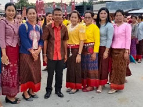 วันหัวผักกาดขาว วีถีชุมชน คนสามเผ่า ของตีเมืองกระสัง"และงาน